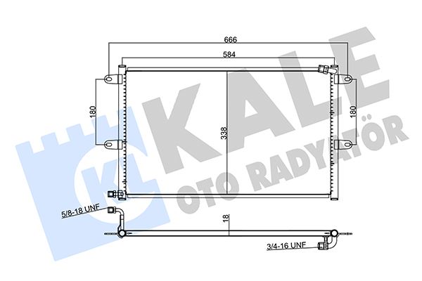 KALE OTO RADYATÖR 382505 İklimlendirme Sistemi Klima Radyatörü - SEAT IBIZA II (6K1) uyumlu