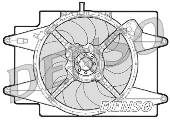 DENSO DER01002 Soğutma Sistemi Fan - ALFA ROMEO 147 (937_) uyumlu