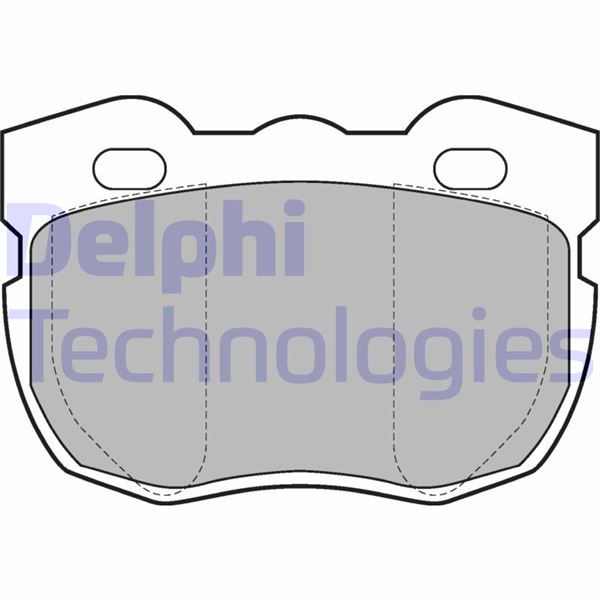 DELPHI LP599 Fren Sistemleri Fren Balatası - LAND ROVER RANGE ROVER I uyumlu