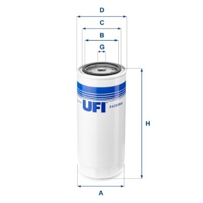 UFI 24.309.00 Yakıt Sistemi Yakıt Filtresi - BOVA Futura uyumlu