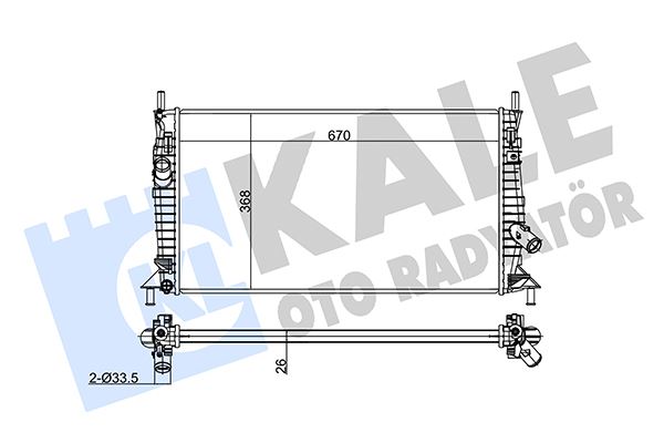 KALE OTO RADYATÖR 356300 Soğutma Sistemi Su Soğutucu & Parçaları - VOLVO C30 (533) uyumlu
