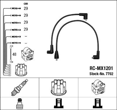 NGK 7702 Ateşleme Sistemi Ateşleme Kablosu