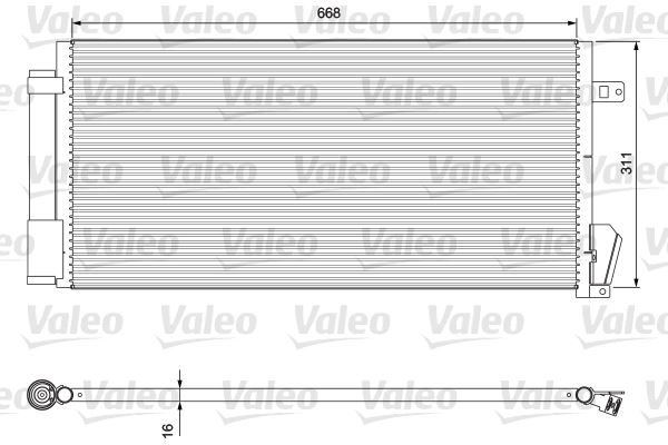 VALEO 814377 İklimlendirme Sistemi Klima Radyatörü - FIAT DOBLO Cargo (263_) uyumlu