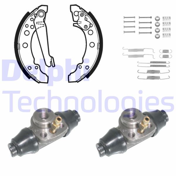 DELPHI KP715 Fren Sistemleri Fren Pabucu - VW POLO (86) uyumlu