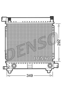 DENSO DRM17028 Soğutma Sistemi Su Soğutucu & Parçaları - MERCEDES-BENZ 190 (W201) uyumlu