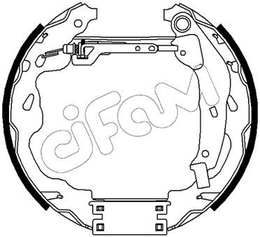 CIFAM 151-488 Fren Sistemleri Fren Pabucu - TOYOTA AYGO (_B4_) uyumlu