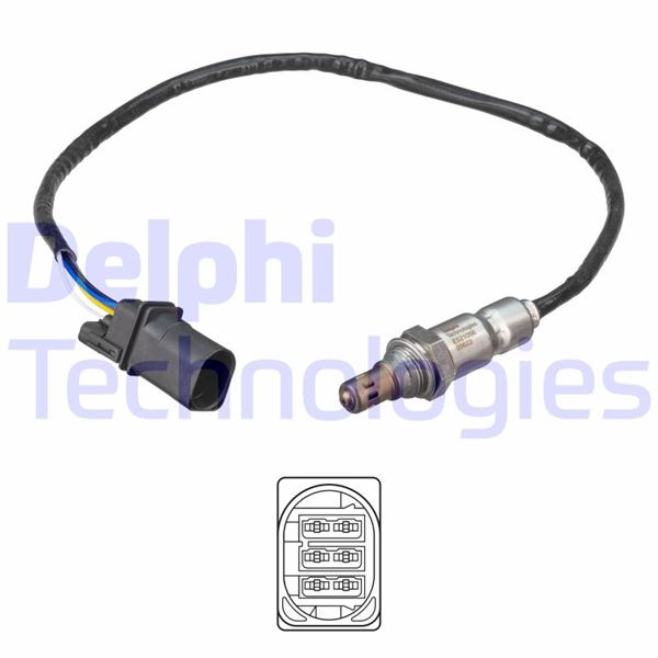 DELPHI ES21056-12B1 Emme & Egzoz Sistemi Egzoz Sensörleri - VW GOLF VI Cabrio (517) uyumlu