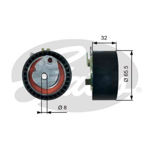GATES T43238 Motor Kayış Kasnağı - RENAULT MEGANE CC (EZ0/1_) uyumlu