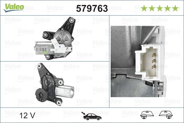 VALEO 579763 Kaporta & Gövde Parçaları Cam Silecek Mekanizması - RENAULT LAGUNA II Grandtour (KG0/1_) uyumlu