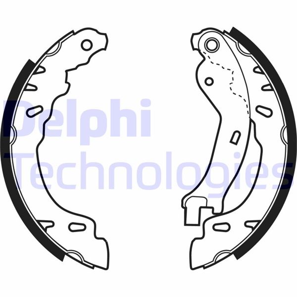 DELPHI LS1971 Fren Sistemleri Fren Pabucu - FIAT PANDA (169_) uyumlu