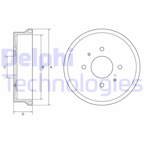 DELPHI BF604 Fren Sistemleri Fren Kampanası - SMART FORFOUR (454) uyumlu