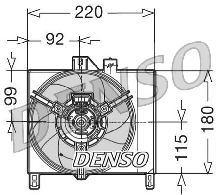 DENSO DER16002 Soğutma Sistemi Fan - SMART CABRIO (450) uyumlu