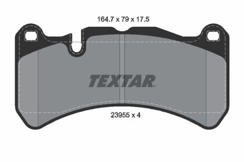 TEXTAR 2395501 Fren Sistemleri Fren Balatası - MASERATI QUATTROPORTE V uyumlu