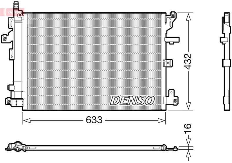 DENSO DCN33012 İklimlendirme Sistemi Klima Radyatörü - VOLVO XC90 I (275) uyumlu