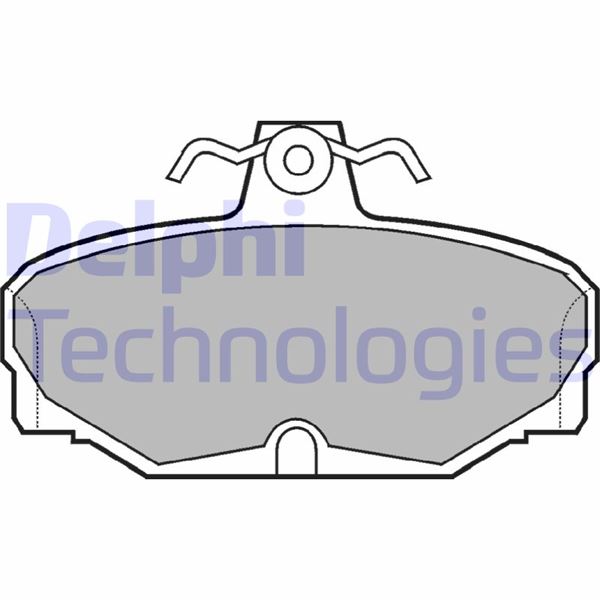 DELPHI LP507 Fren Sistemleri Fren Balatası - FORD SIERRA II Hatchback (GBC, GBG) uyumlu