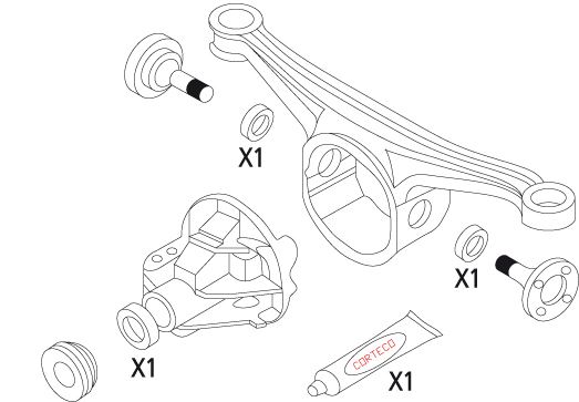 CORTECO 19535861 Diferansiyel & Aktarma Sistemi Diferansiyel Parçaları - MAZDA MX-5 I (NA) uyumlu