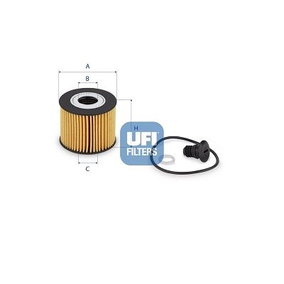 UFI 25.268.00 Motor Yağ Filtresi - KIA CEED (CD) uyumlu