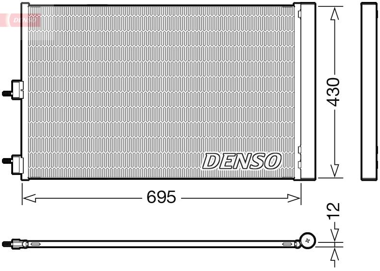 DENSO DCN17061 İklimlendirme Sistemi Klima Radyatörü - MERCEDES-BENZ CLA Coupe (C117) uyumlu