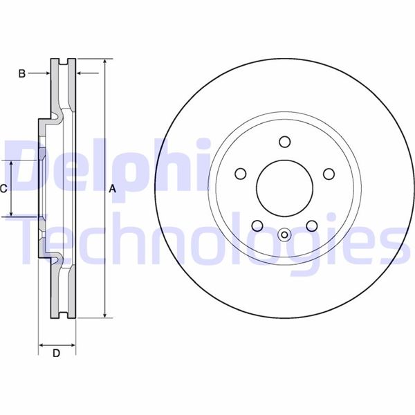 DELPHI BG4672C Fren Sistemleri Fren Diski - OPEL ASTRA J GTC uyumlu