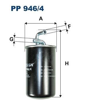 FILTRON PP 946/4 Yakıt Sistemi Yakıt Filtresi - JEEP COMPASS (MK49) uyumlu