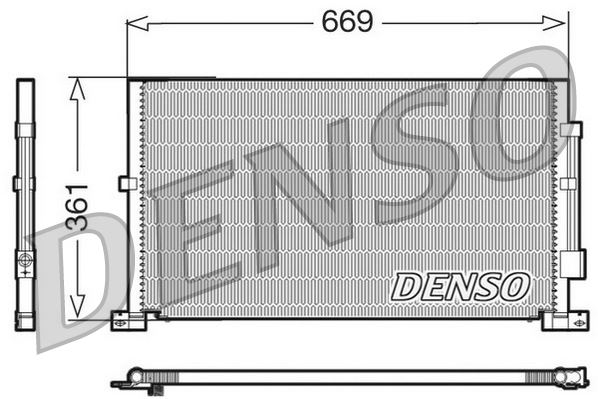 DENSO DCN10012 İklimlendirme Sistemi Klima Radyatörü - FORD MONDEO III Sedan (B4Y) uyumlu
