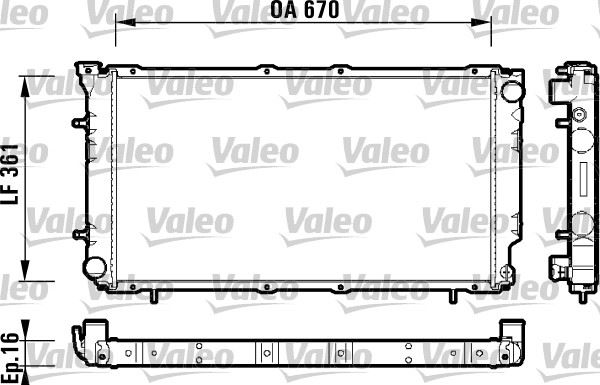 VALEO 734211 Soğutma Sistemi Su Soğutucu & Parçaları - SUBARU LEGACY I (BC) uyumlu