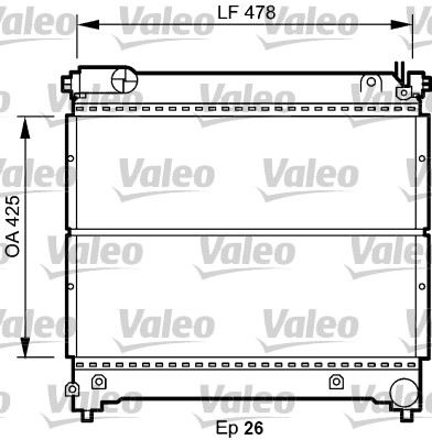 VALEO 734918 Soğutma Sistemi Su Soğutucu & Parçaları - SUZUKI SAMURAI SUV (SJ_) uyumlu