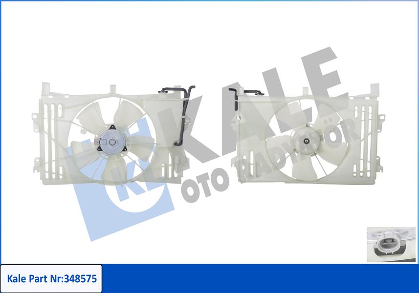 KALE OTO RADYATÖR 348575 Soğutma Sistemi Fan - TOYOTA COROLLA Compact (_E11_) uyumlu