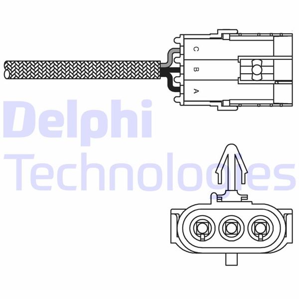 DELPHI ES10970-12B1 Emme & Egzoz Sistemi Egzoz Sensörleri - RENAULT CLIO I (B/C57_, 5/357_) uyumlu