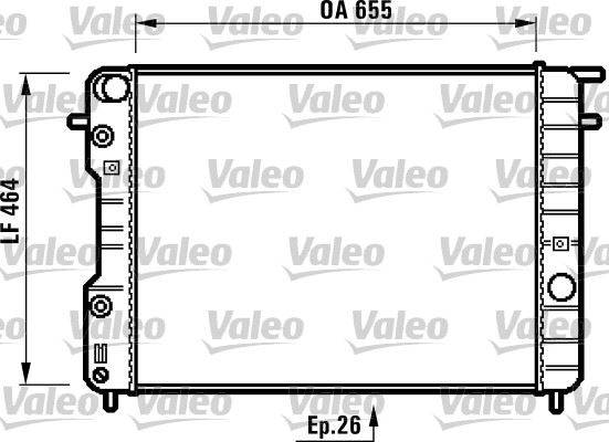 VALEO 731840 Soğutma Sistemi Su Soğutucu & Parçaları - OPEL OMEGA B (V94) uyumlu