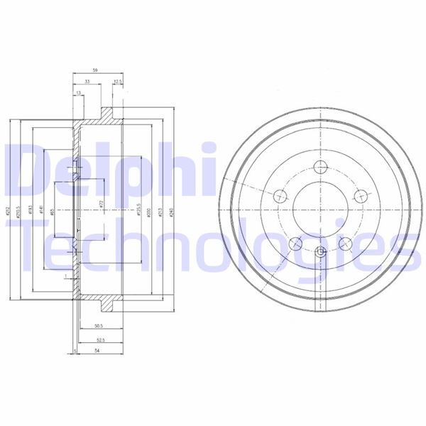 DELPHI BF463 Fren Sistemleri Fren Kampanası - SEAT IBIZA IV (6J5, 6P1) uyumlu
