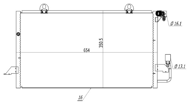 Klima Radyatörü - CAU663016 Ürün Görseli