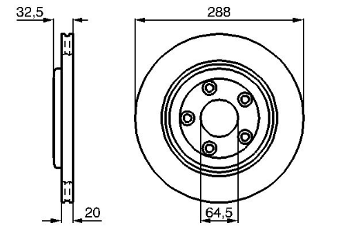 BOSCH 0 986 478 777 Fren Sistemleri Fren Diski - JAGUAR S-TYPE II (X200) uyumlu