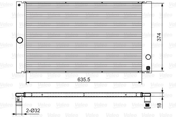 VALEO 701548 Soğutma Sistemi Su Soğutucu & Parçaları - VOLVO C30 (533) uyumlu