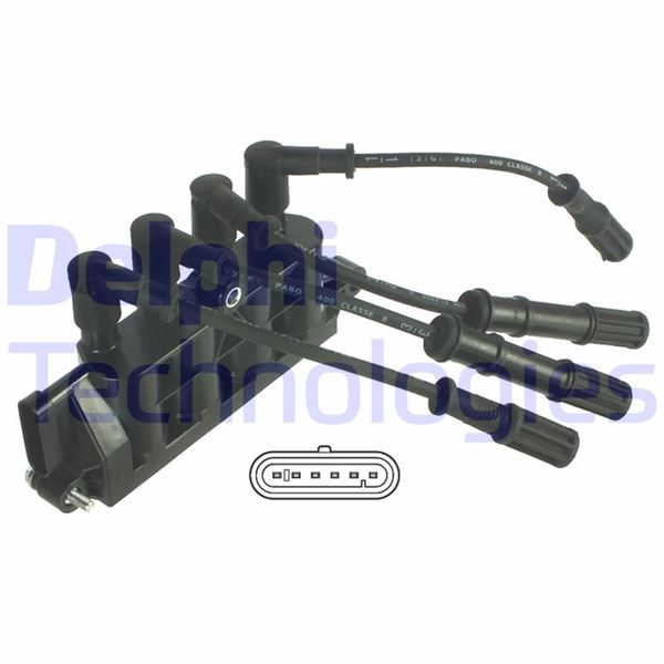 DELPHI GN10492-12B1 Ateşleme Sistemi Ateşleme Bobini - FIAT PANDA (169_) uyumlu