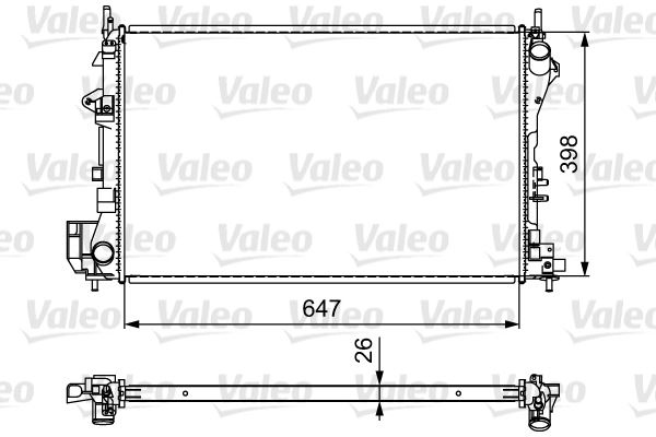 VALEO 732877 Soğutma Sistemi Su Soğutucu & Parçaları - SAAB 9-3 (YS3F, E79, D79, D75) uyumlu