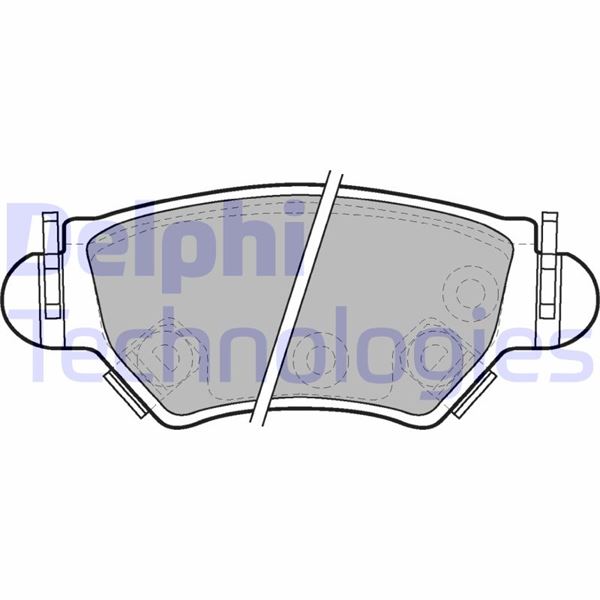 DELPHI LP1553 Fren Sistemleri Fren Balatası - OPEL ASTRA F Sedan (T92) uyumlu