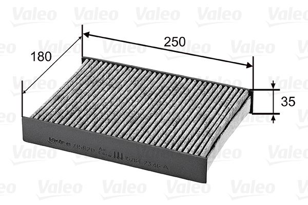 VALEO 715820 İklimlendirme Sistemi Polen Filtresi - NISSAN QASHQAI II (J11, J11_) uyumlu