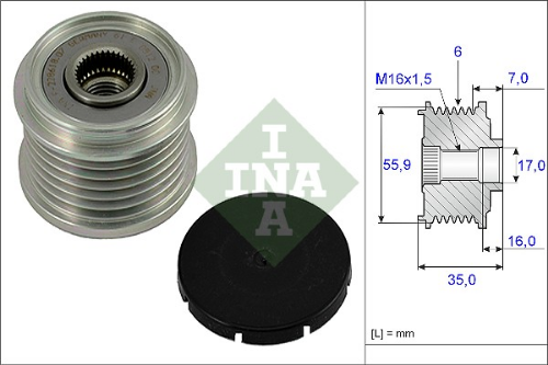 Schaeffler INA 535 0014 10 Elektrik Sistemi Alternatör - VW PASSAT B5 (3B2) uyumlu