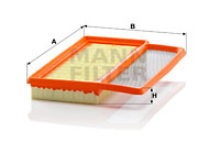 MANN-FILTER C 24 006 Motor Hava Filtresi - ABARTH 500C / 595C / 695C uyumlu