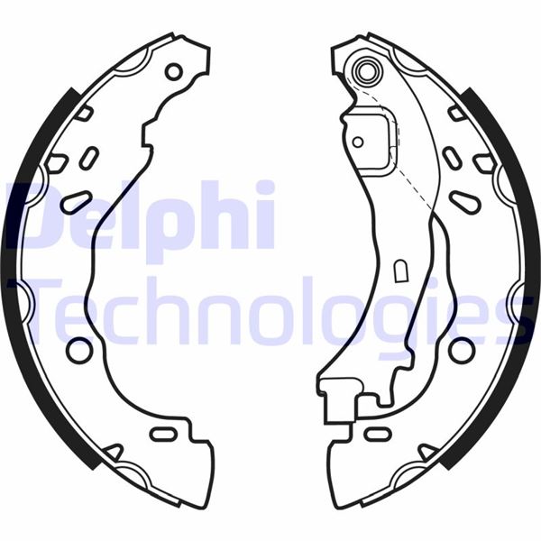 DELPHI LS1975 Fren Sistemleri Fren Pabucu - LANCIA YPSILON (843_) uyumlu