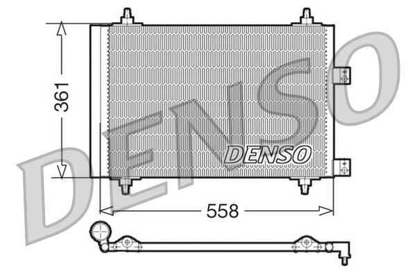 DENSO DCN21016 İklimlendirme Sistemi Klima Radyatörü - CITROËN C5 I (DC_) uyumlu