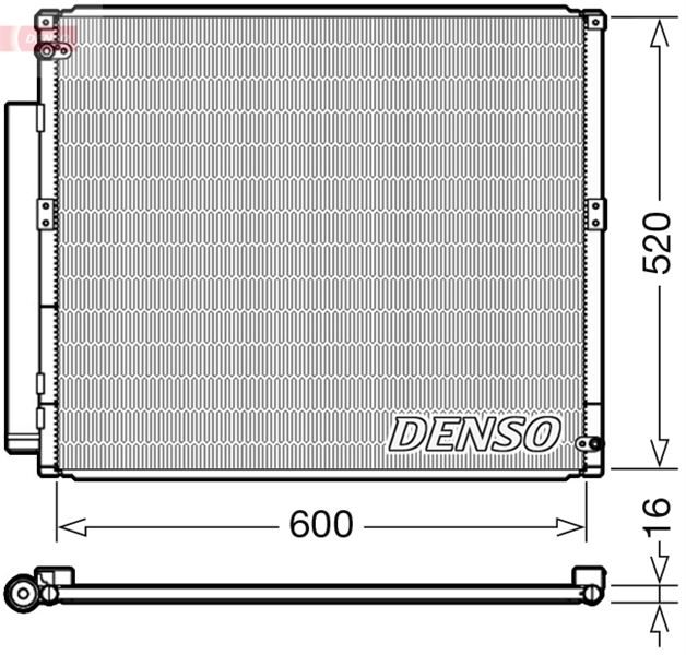 DENSO DCN50051 İklimlendirme Sistemi Klima Radyatörü - TOYOTA LAND CRUISER 90 (_J9_) uyumlu