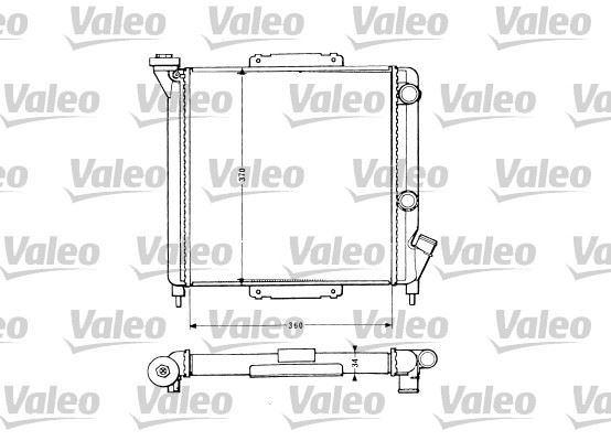 VALEO 883959 Soğutma Sistemi Su Soğutucu & Parçaları - RENAULT SUPER 5 (B/C40_) uyumlu