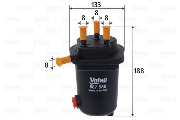 VALEO 587580 Yakıt Sistemi Yakıt Filtresi - RENAULT THALIA II (LU_) uyumlu