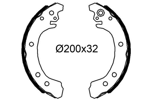 VALEO 564339 Fren Sistemleri Fren Pabucu - TOYOTA COROLLA (_E12_) uyumlu