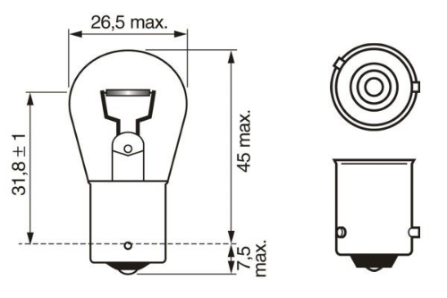 BOSCH 1 987 302 866 Farlar & Aydınlatma Ampuller - MAN TGM I uyumlu