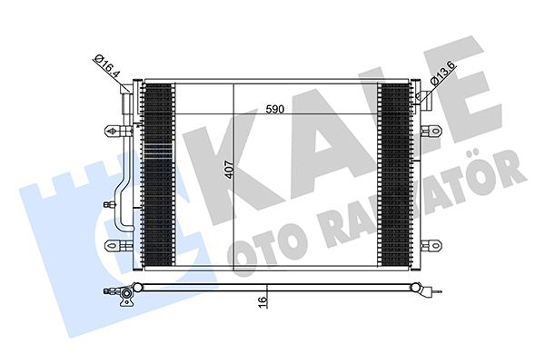 KALE OTO RADYATÖR 375700 İklimlendirme Sistemi Klima Radyatörü - AUDI A4 B6 (8E2) uyumlu