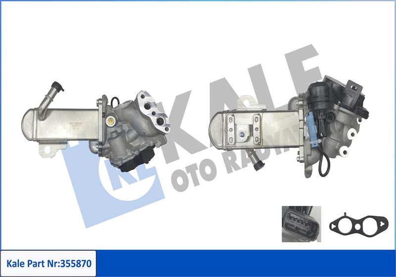 KALE OTO RADYATÖR 355870 Motor EGR Parçaları - CITROËN C4 II (NC_) uyumlu