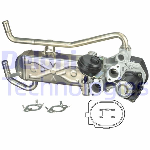DELPHI EG10432-12B1 Motor EGR Parçaları - SEAT IBIZA IV SC (6J1, 6P5) uyumlu